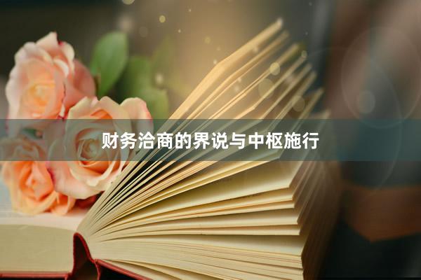 财务洽商的界说与中枢施行